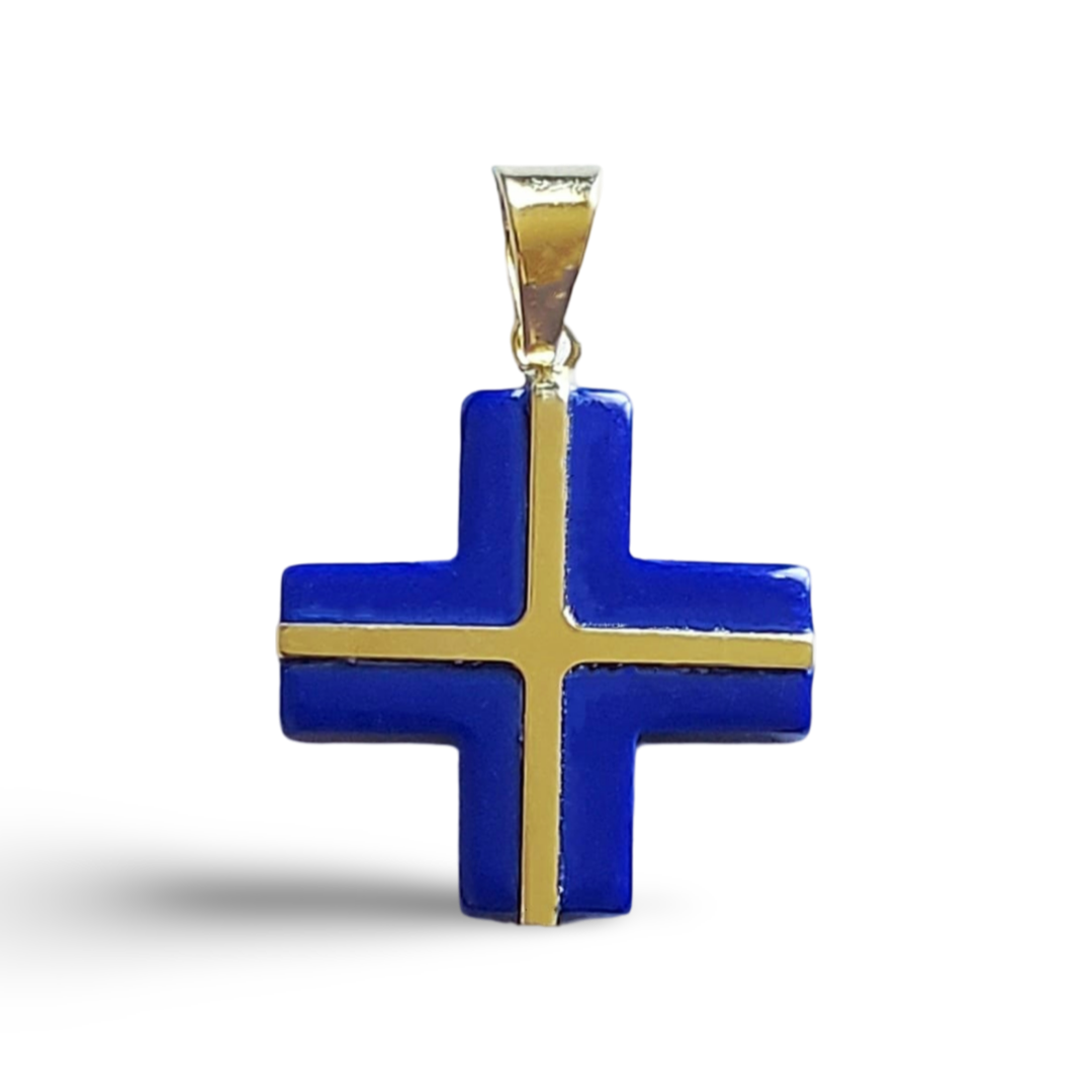 Aegean Gold Cross Charm