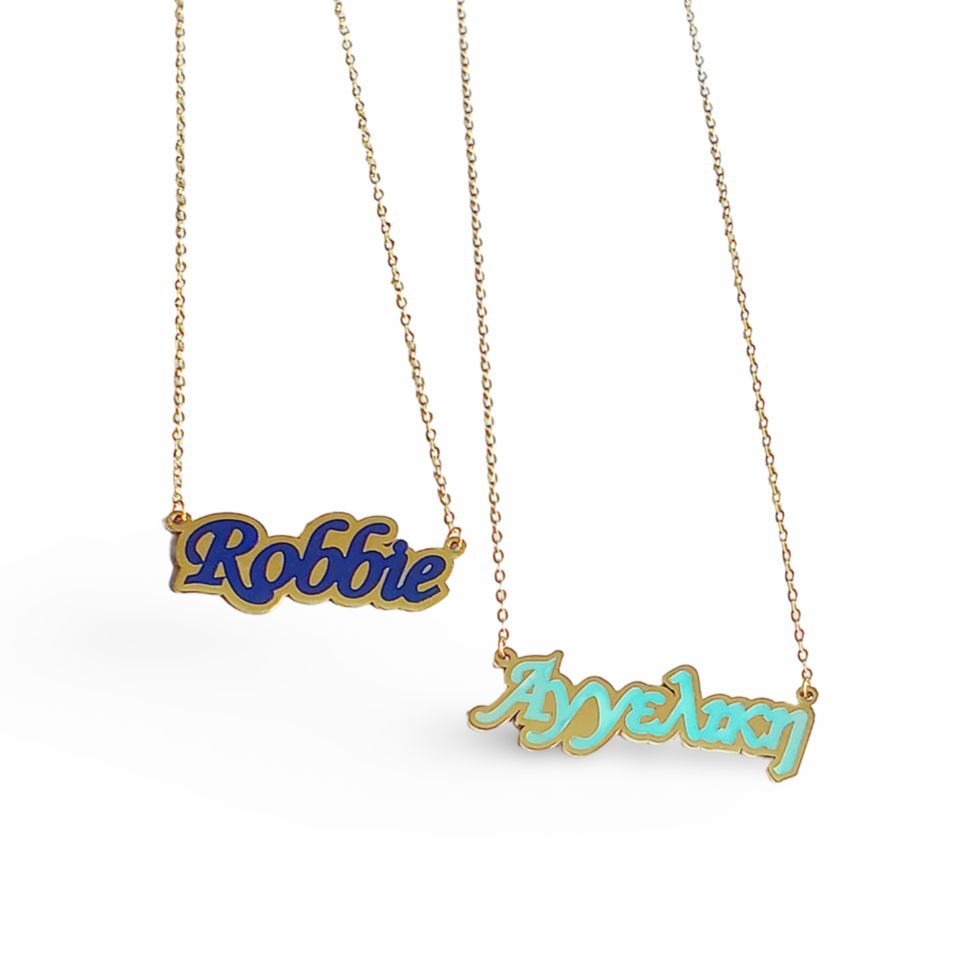 Custom Turquoise Name Necklace