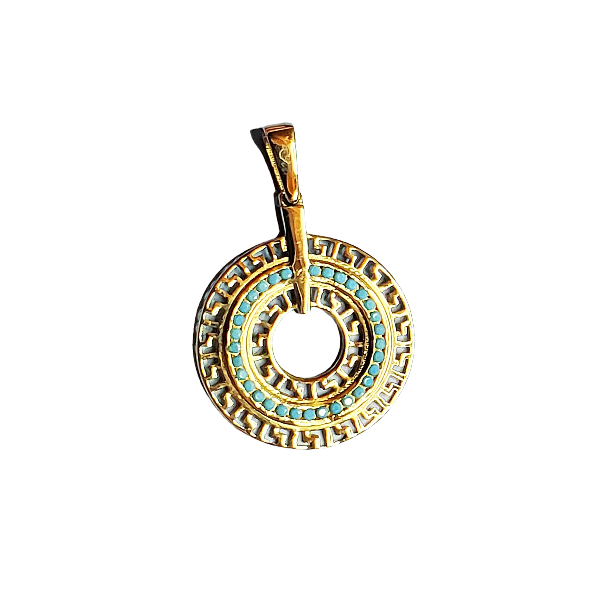 Greek Circle of Life Pendant