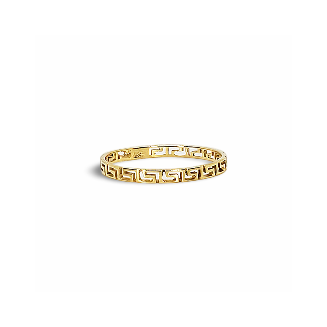 Meandros Infinity Ring