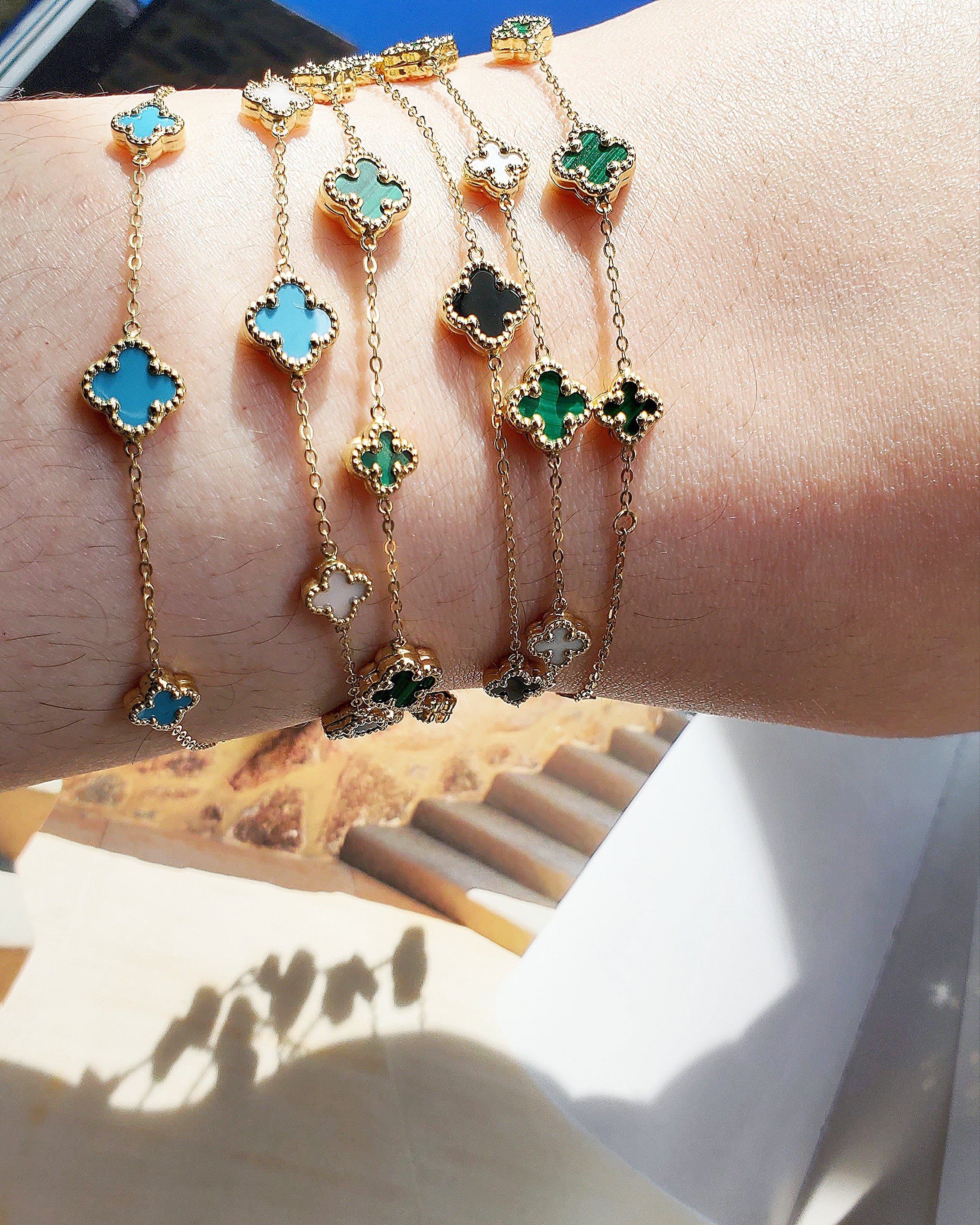 Micro Quatrefoil Bracelet