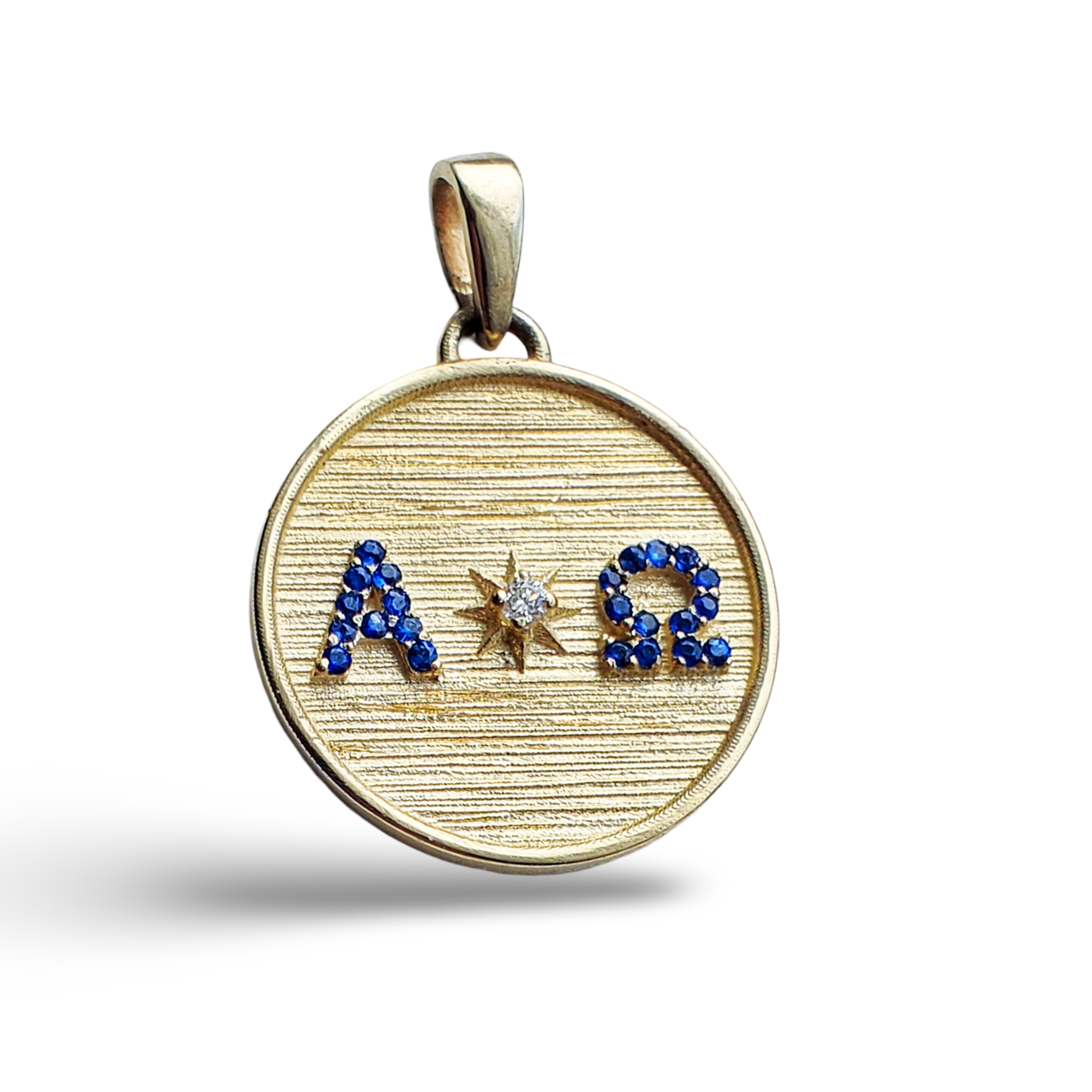 Alpha Omega Coin Pendant