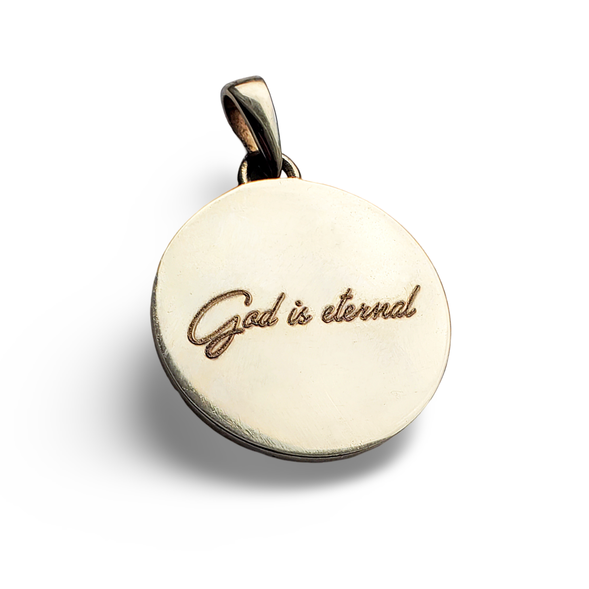 Alpha Omega Coin Pendant