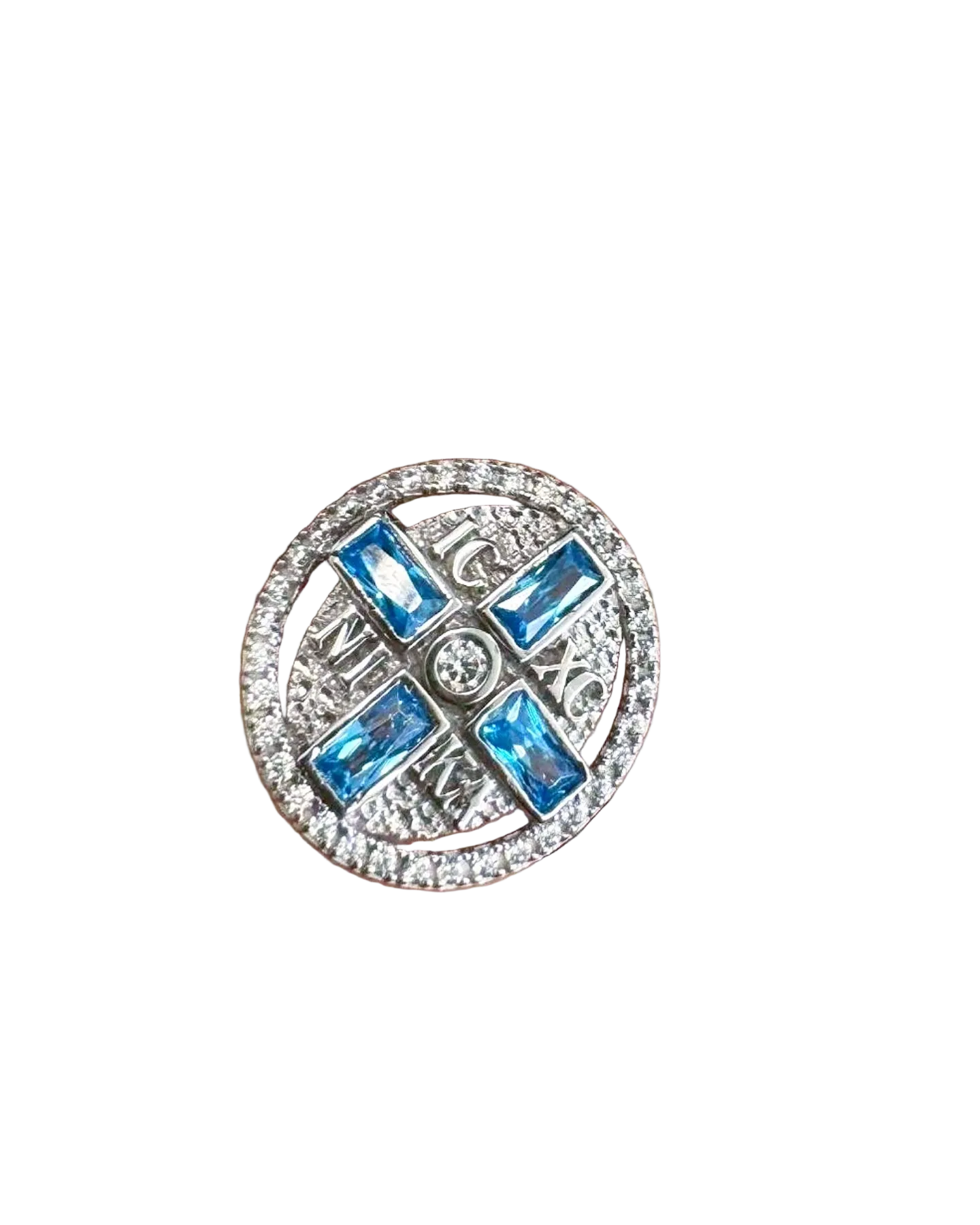 White and Blue Konstantinato Ring