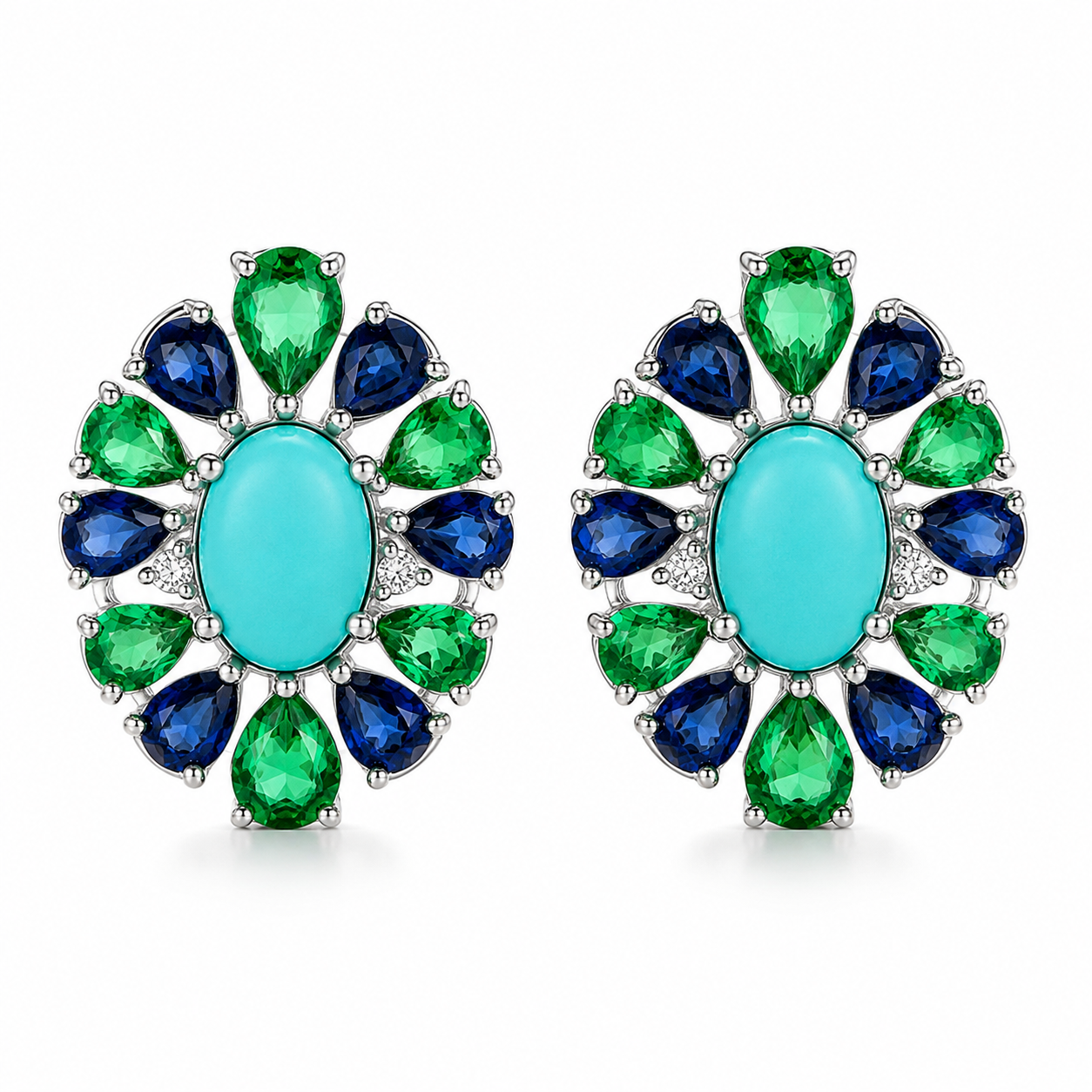 Kos Peacock Earrings