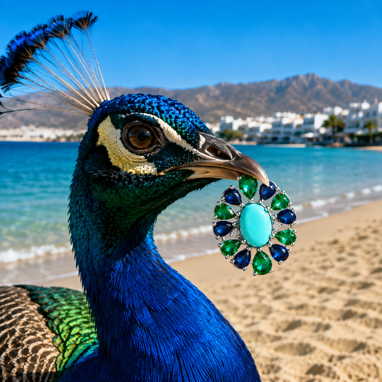 Kos Peacock Earrings