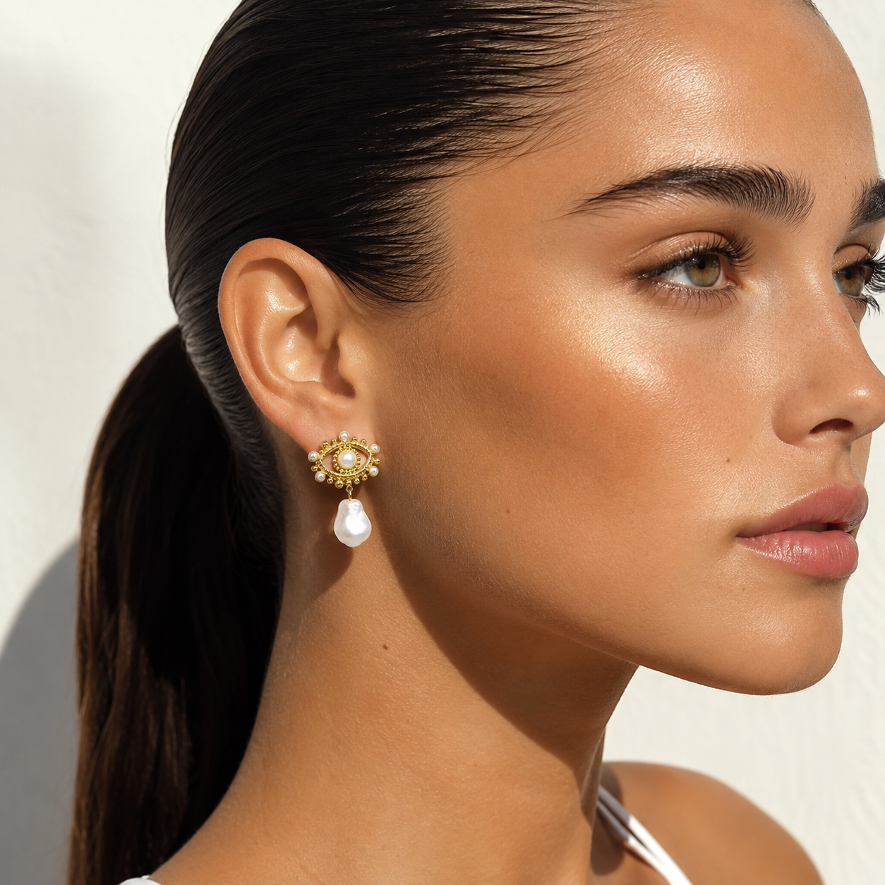 Petra Pearl Drop Earrings