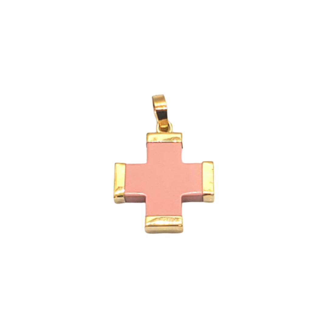 Rose Cross Charm (Large)