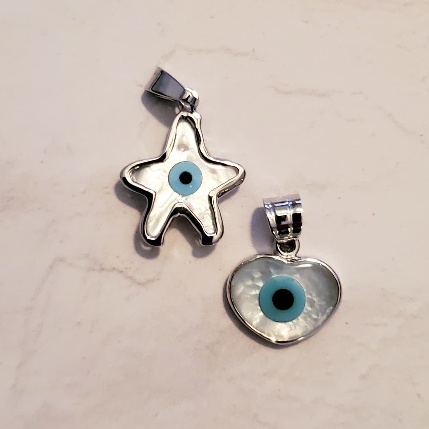Heart Evil Eye Charm