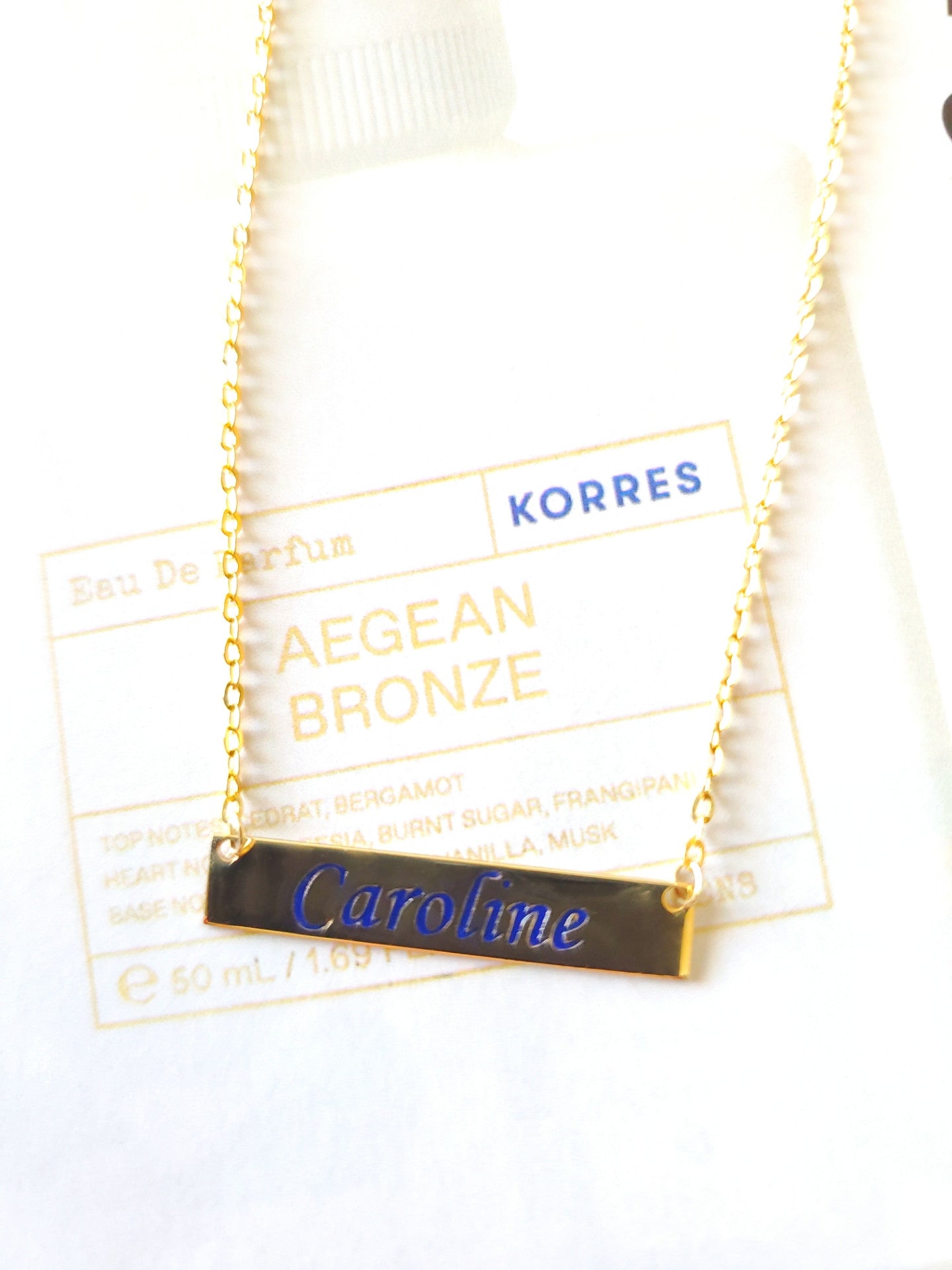 Custom Name Plate Necklace