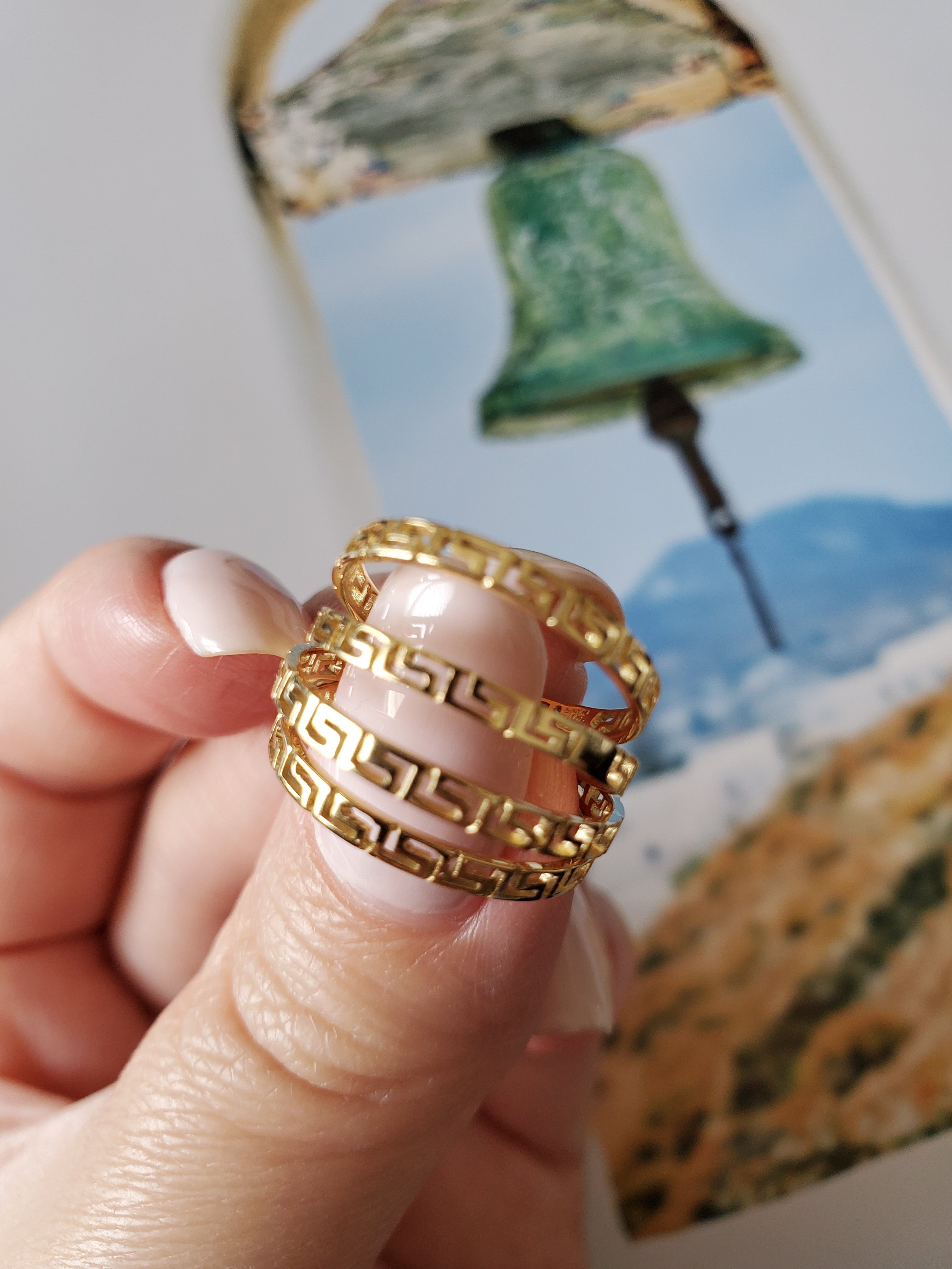 Meandros Infinity Ring