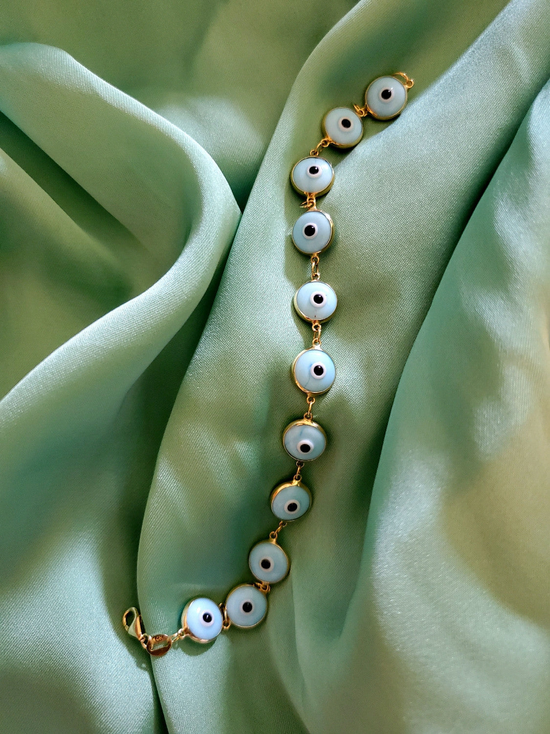 Baby Blue Evil Eye Bracelet