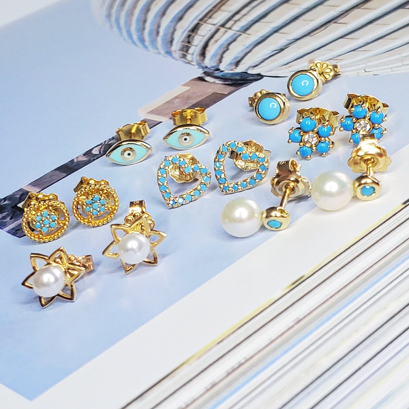 Villa Flower Stud Earrings