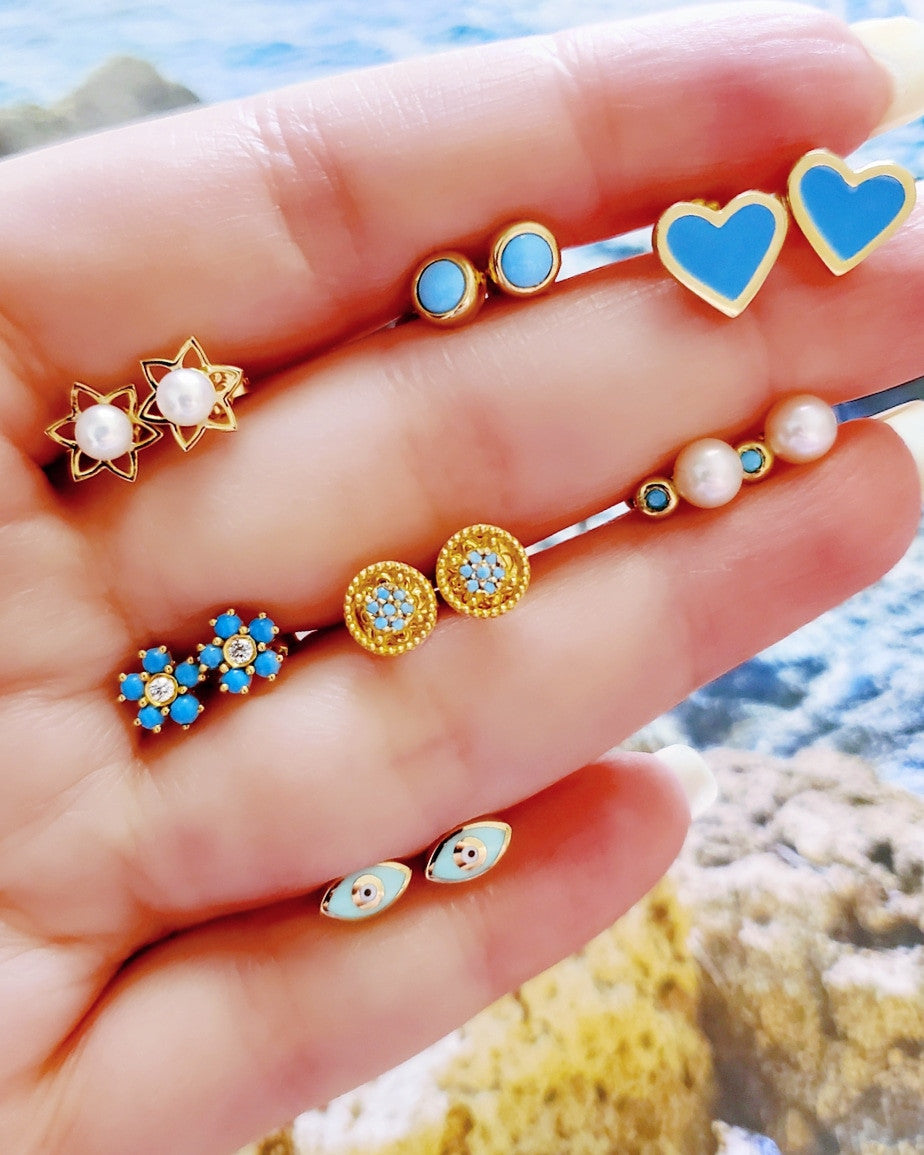 Blé Flora Helm Earrings