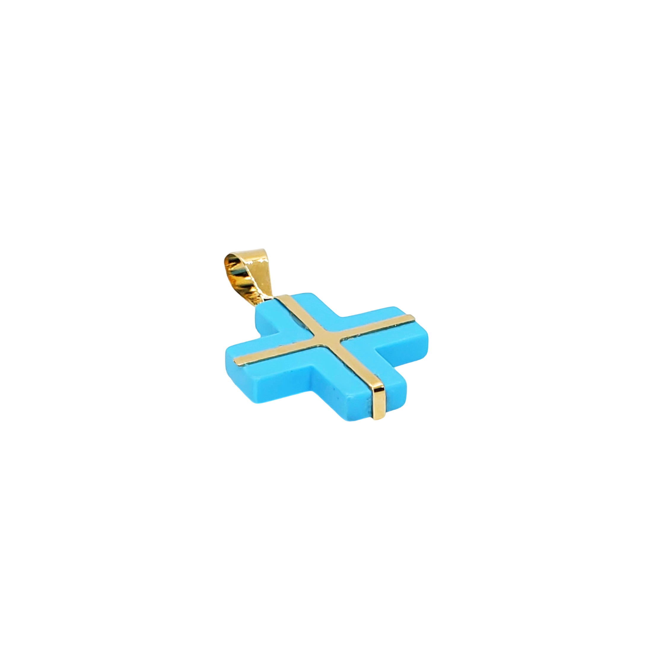 Aegean Gold Cross Charm