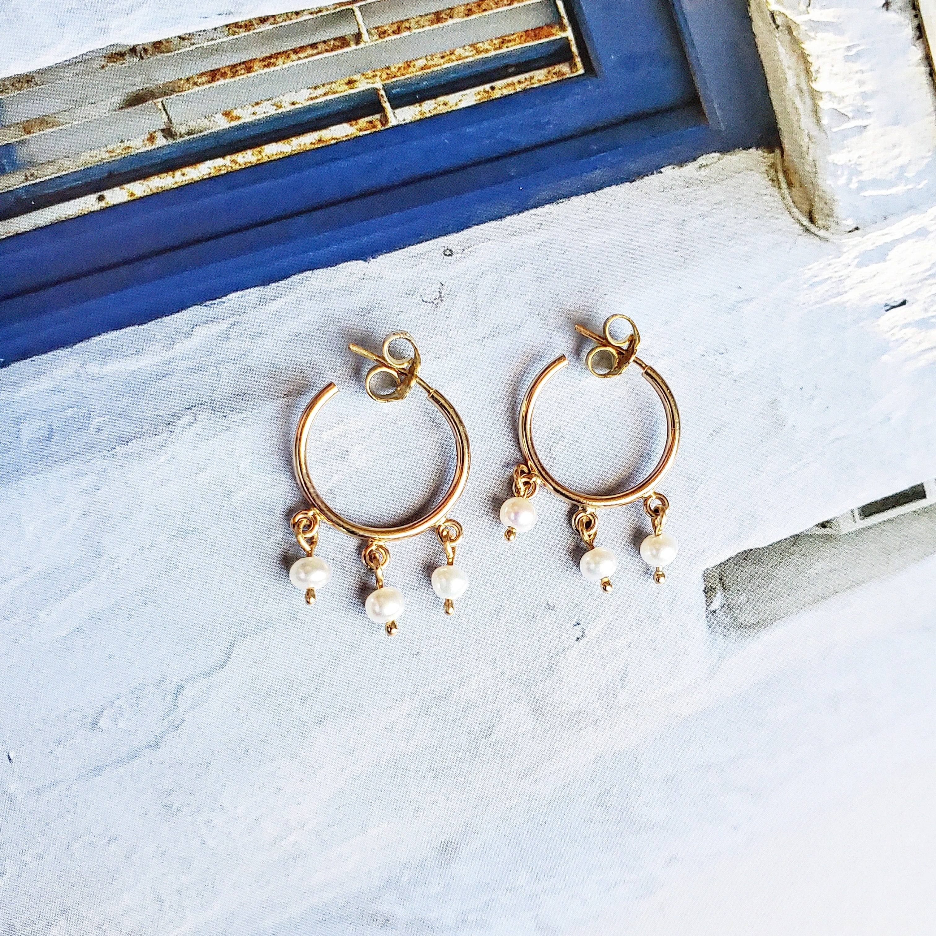 Paros Pearl Earrings