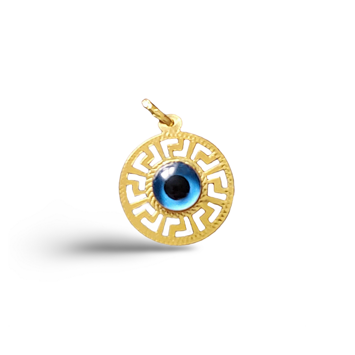 HERMES メタルキーホルダー Evil Eye Charm Pendant Meandros Evil Eye Charm