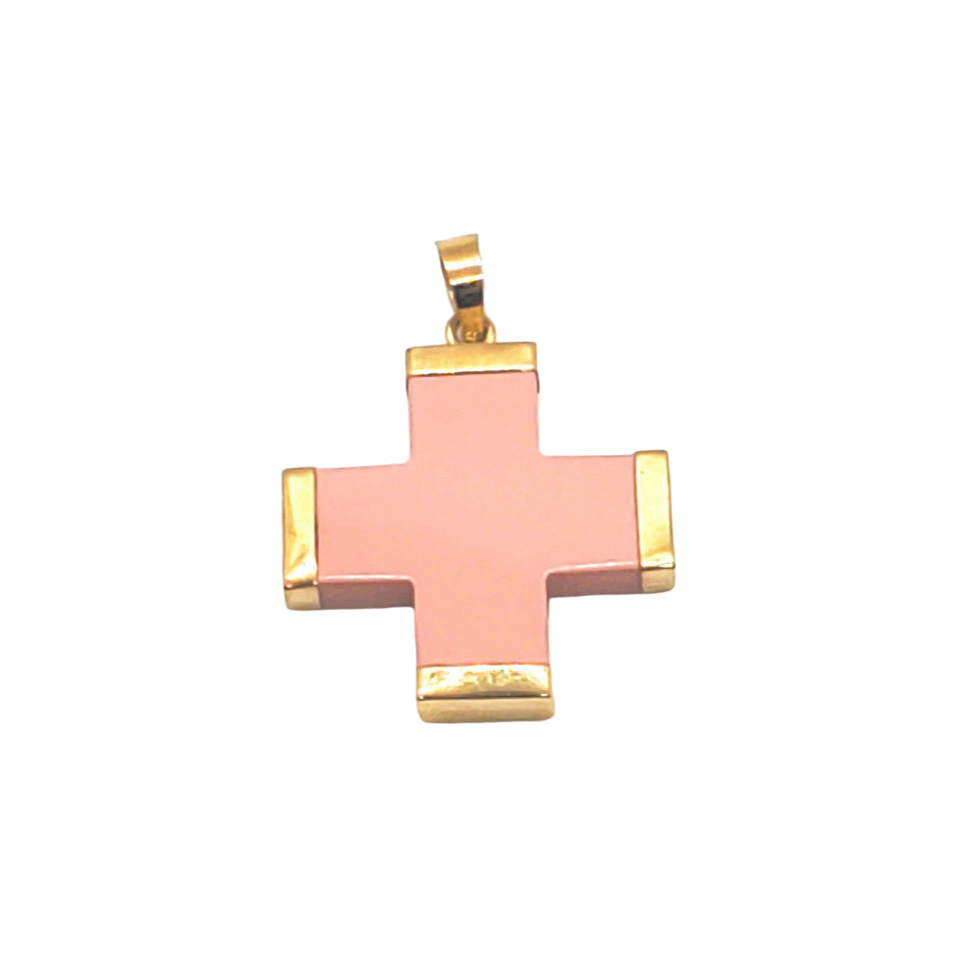 Rose Cross Charm (Extra Large)