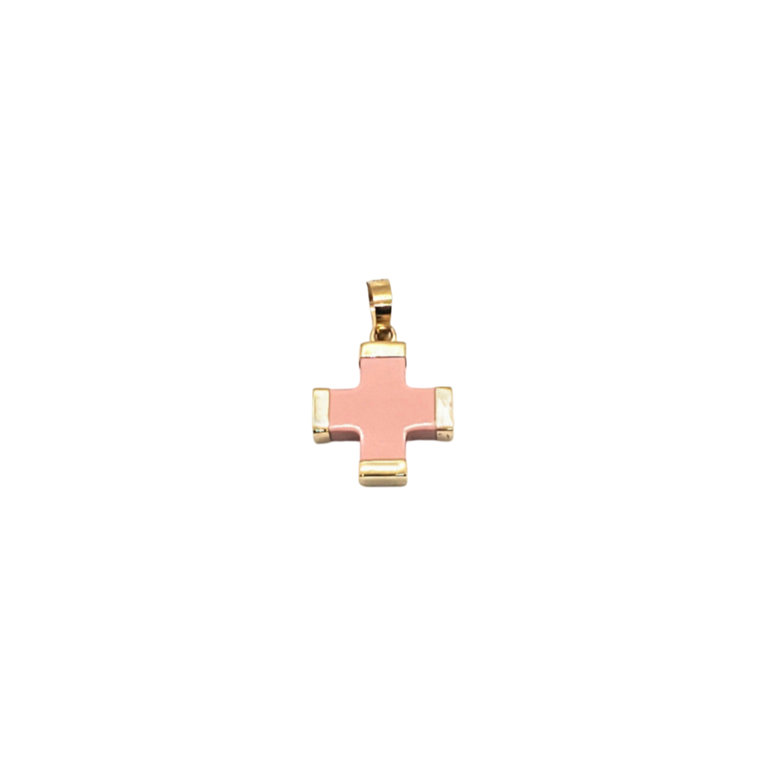 Rose Cross Charm (Small)