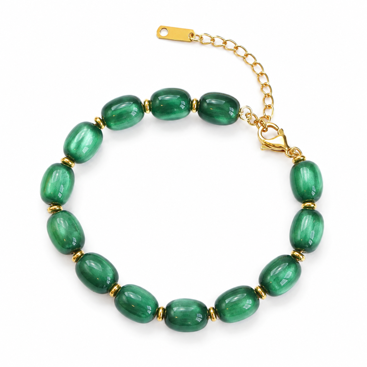 Eftychia Emerald Komboloi Bracelet