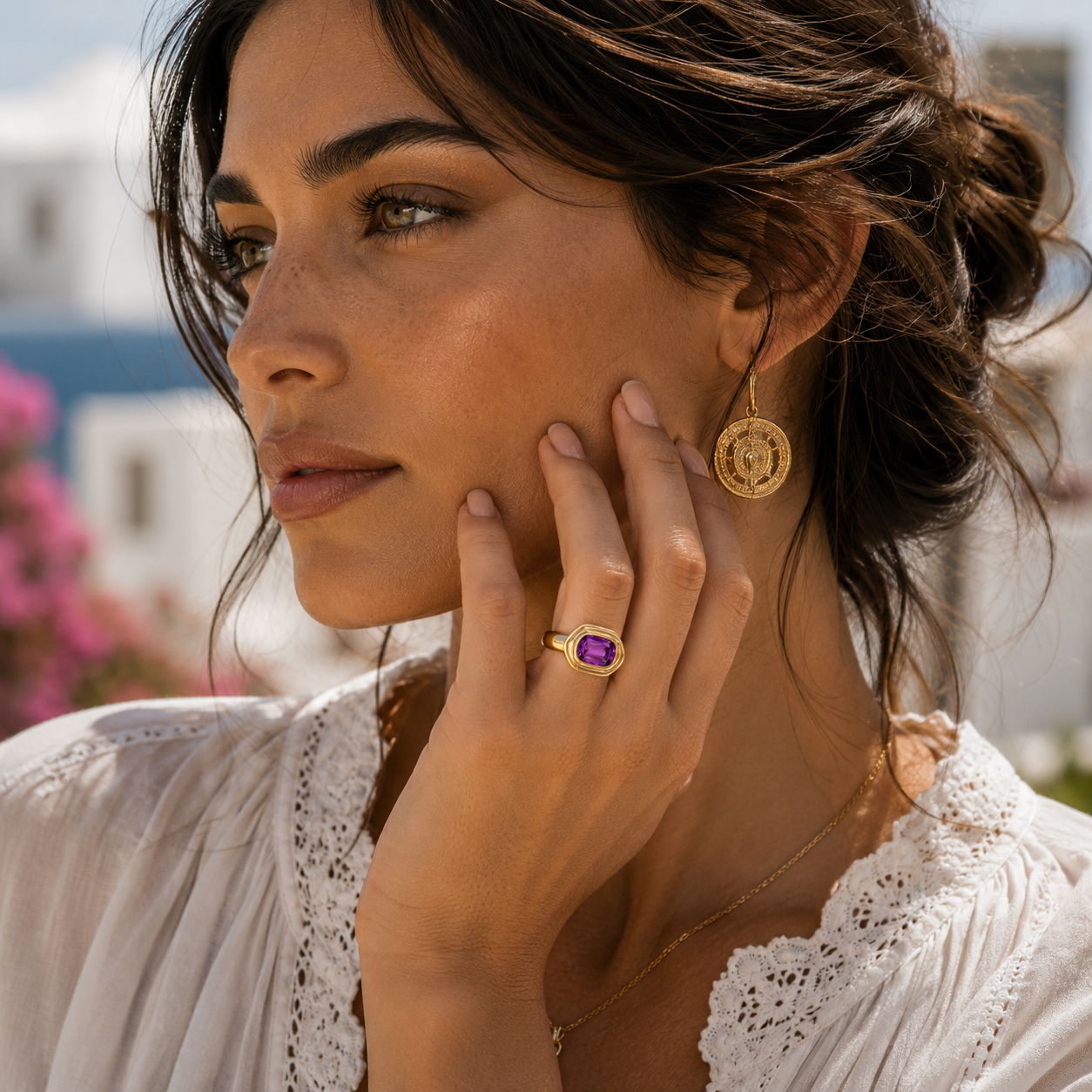 Aegean Amethyst Ring