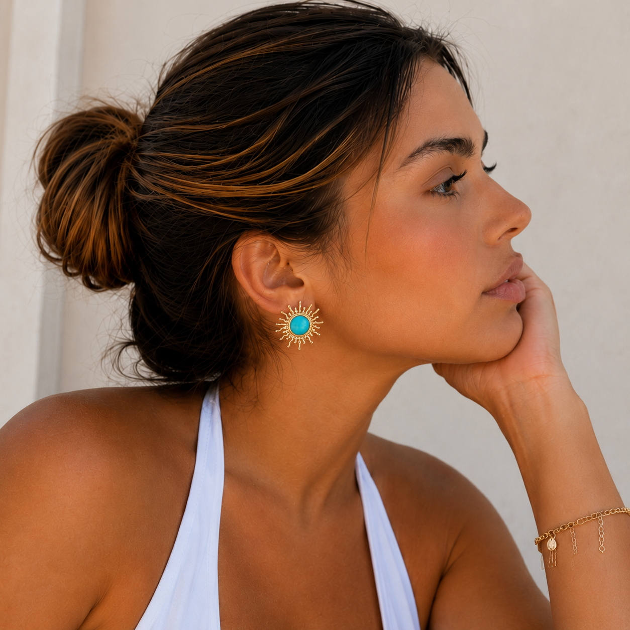 Ilios Turquoise Studs
