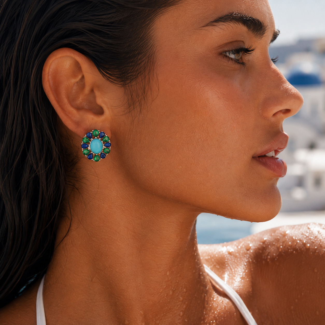 Kos Peacock Earrings