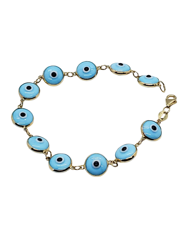Baby Blue Evil Eye Bracelet