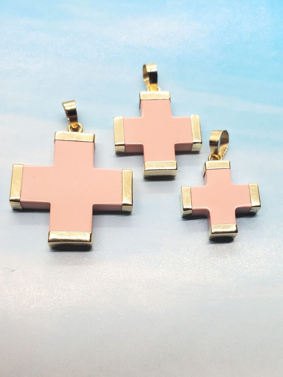 Rose Cross Charm (Small)